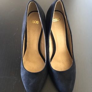 Asos pointed suede heels